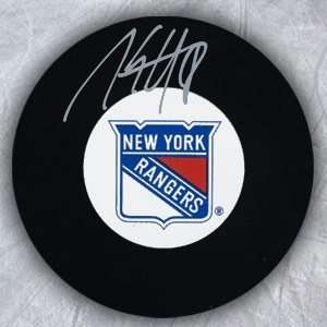  MARC STAAL New York Rangers SIGNED Hockey Puck Sports 