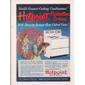  Hotpoint Quality Appliances Ranges 1952 Original Vintage 