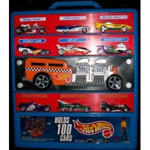  Hotwheels, Roll Away Case on Wheels, Holds 100 Cars Toys & Games