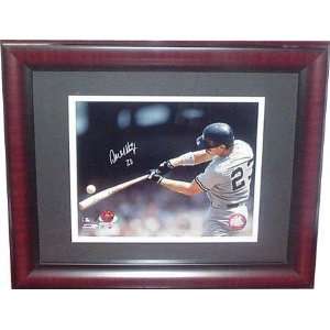  Don Mattingly Autographed Picture   Color Framed   Autographed MLB 