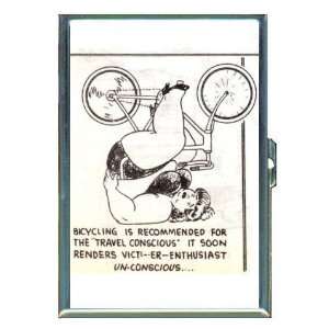  Fat Girl Bicycle Retro Comic ID Holder, Cigarette Case or 