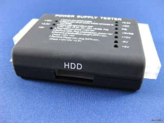 20 24 Pin PC ATX BTX SATA HDD Power Supply Tester Tool  