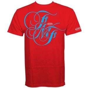  FMF Apparel SoCaligraphy T Shirt   Medium/Red Automotive