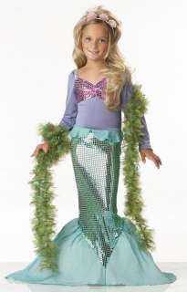 Little Ariel Disney Child Mermaid Girl Dress Up Costume  