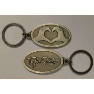Taylor Swift Hands Heart Antique Keychain