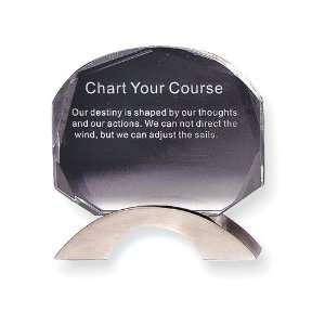    Chart Your Course Crystal Inspirational Desk Sculpture Jewelry