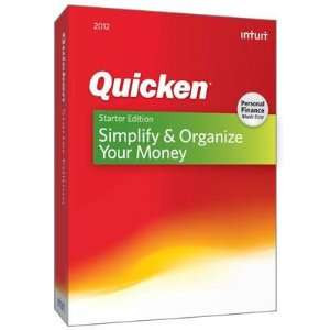  Quicken 2012 Starter Edition Software