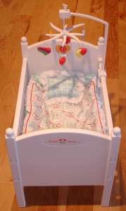 AMERICAN GIRL Bitty Baby doll Crib Bed Mobile Retired  