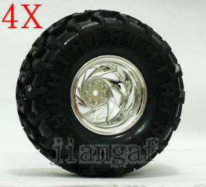 4x RC 1/10 Monster Bigfoot Car Truck Wheel,Tyre, TIRE I6y7u  