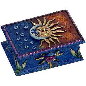 Wood & Fimo Sun & Moon Box   Celestial  