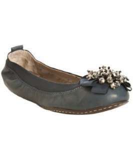 BCBGMAXAZRIA navy yard leather Betsy cluster flats   up to 