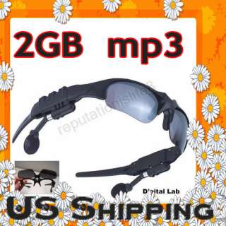 2GB 2G  Player Sport Sunglasses Headset Sun Glasses  
