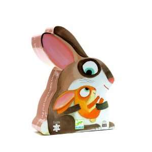  Djeco Silhouette jigsaw Puzzle   Mummy Rabbit and her Baby 