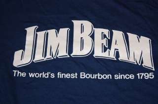 vtg 80s JIM BEAM whiskey liquor shirt *soft thin  
