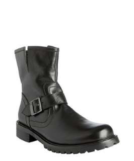 Kenneth Cole Reaction black leather March On boots   up to 