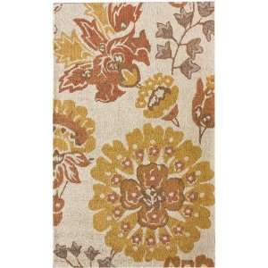  NEW Hand Tufted Wool Carpet Area Rug 8x10 Beige Flora 