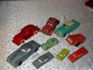 VINTAGE COLLECTOR METAL TOY CARS & TRUCKS REPAIRS LOT. CAST IRON 