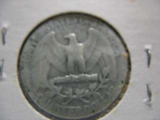 1939 Washington Silver Quarter A Fine 25¢ Cents Coin  