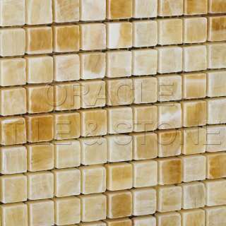 Honey Onyx Polished Mosaic Tile  
