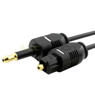 12 FT Digital Optical Audio TosLink to Mini Cable Gold  