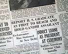 ORVILLE WRIGHT & Mahatma Gandhi Deaths 1948 Newspaper *  