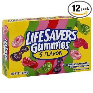 Life Savers Gummi 5 Flavor Box, 3.50 Ounce (Pack of 12)