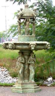 Large Outdoor Cast Bronze Dome Water Fountain  