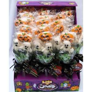  Lots of Spooks Lollipops (24 Individually Wrapped Lollipop Bouquets