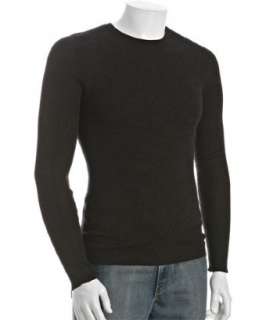 Prada Sport charcoal wool rib knit crewneck sweater   up to 70 