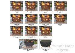 GRIZZLY BEAR OUTDOOR HAND MADE STEEL FIREPIT GRILL ~  