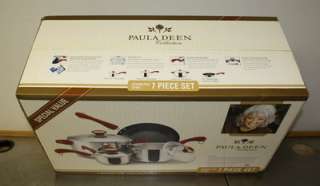 Paula Deen 76749 Stainless Steel 7 Piece Cookware Set NEW  