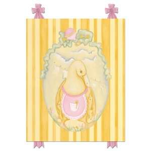  Mama Duck Canvas Reproduction   Pink 