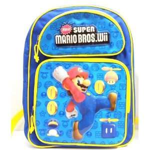  NEW Super Mario Brothers Bros Wii Large Backpack Bag Toys 