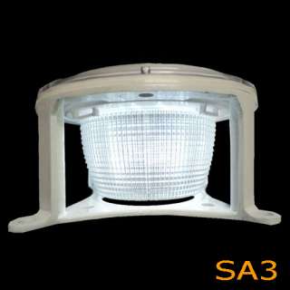 Dock Edge Solar piling Light 12 LED WHITE GARDEN LAMP  