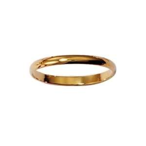  Mens 18K Gold Plated 2 mm Wide Wedding Band Ring Jewelry