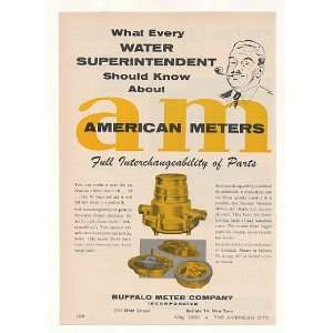  1960 Buffalo American Water Meter Print Ad