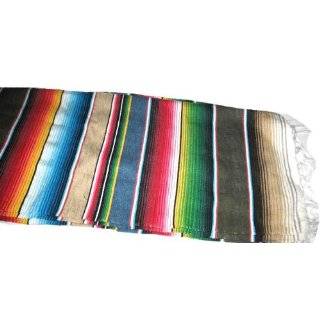 Large Authentic Mexican Serape Saltillo Blankets 7/5 Unique 