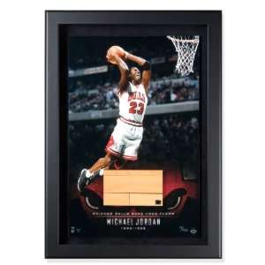  Michael Jordan Chicago Bulls Game Used Floor Display with 