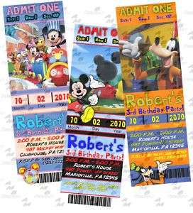 Mickey Mouse Clubhouse invitations + Party Supplies  