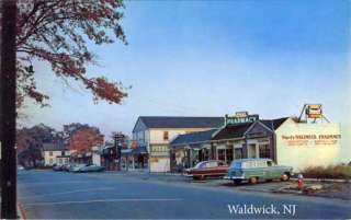 Waldwick NJ Street View Cars Postcard Print  