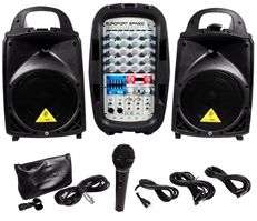 BEHRINGER EPA300 300 WATTS 6 CHANNEL PORTABLE PA SYSTEM  