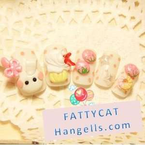  FASHION JAPANESE 3D NAIL ART (Bunny Girl) 24 nails Sold By 