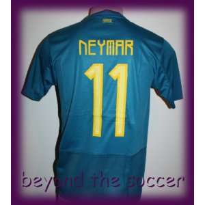   BRASIL AWAY NEYMAR 11 FOOTBALL SOCCER JERSEY MEDIUM