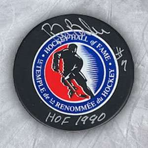  BILL BARBER Hall of Fame SIGNED Hockey Puck Sports 
