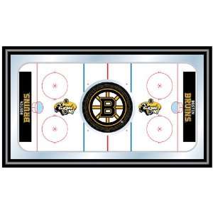 NHL Boston Bruins Framed Hockey Rink Mirror  Sports 