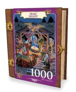   1000 pc Jigsaw Puzzle   Collectible Book Box   NIB   Christmas  