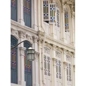 Shutters and Windows in Chinatown, Singapore, South East Asia Premium 