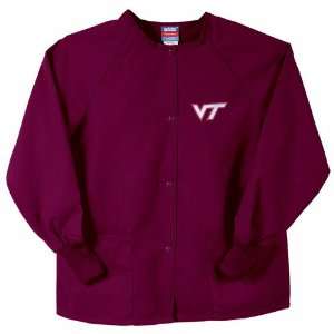 GelScrubs Virginia Tech Hokies NCAA Nursing Jacket   Maroon  