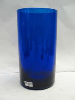 RALPH LAUREN CRYSTAL   COBALT BLUE   HIGHBALL GLASS / TUMBLER  