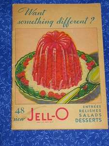   Corp Jello 54 Original Recipes Art Deco Entrees Salads Dessert  